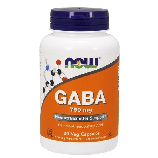 Now GABA, 750 mg, 100 db