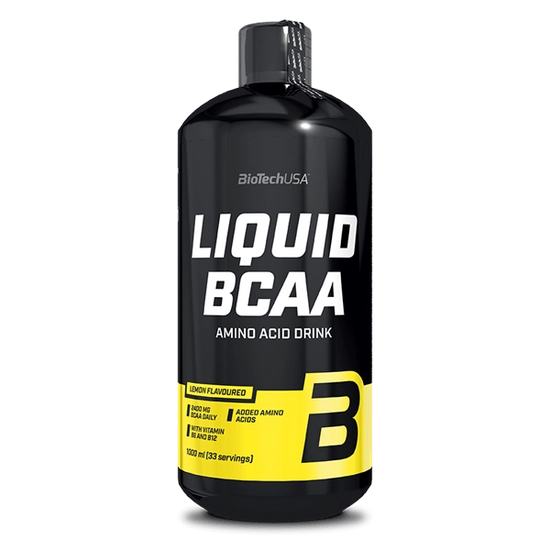 BioTech Liquid BCAA, 1000 ml - citrom ízű