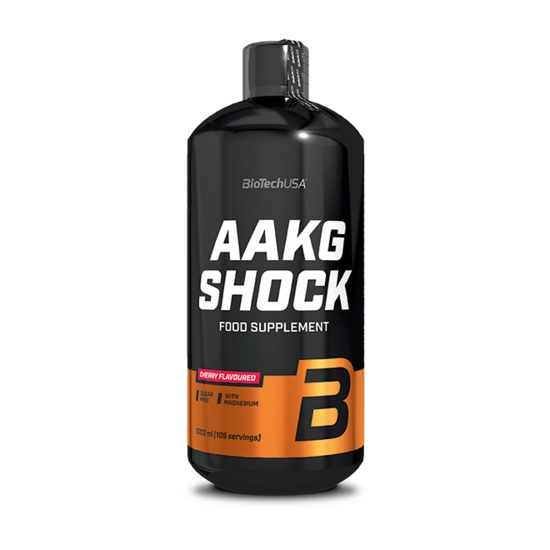 BioTech AAKG Shock Extreme - edzés előtti formula, 1000 ml - cseresznye íz
