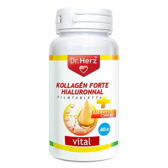 Dr. Herz Kollagén Forte Hialuronnal tabletta, 60 db