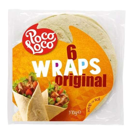 Poco Loco wraps lágy tortilla 370 g