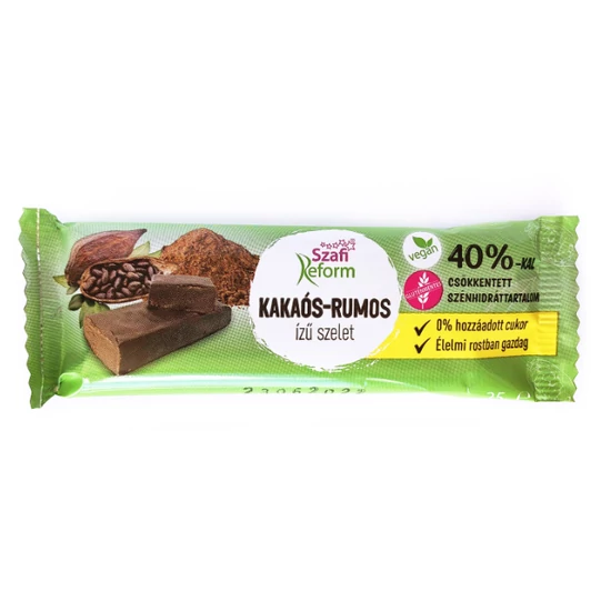 Szafi Reform kakaós-rumos ízű szelet 25 g