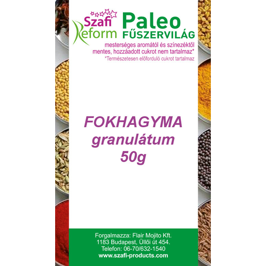 Szafi Reform Paleo fokhagyma granulátum, 50 g