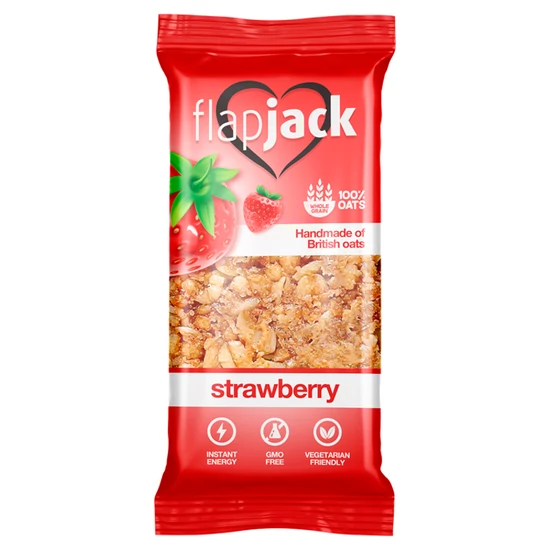 Flapjack zabszelet epres, 100 g