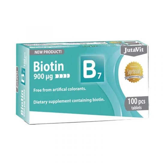 JutaVit Biotin - B7-vitamin tabletta 100db