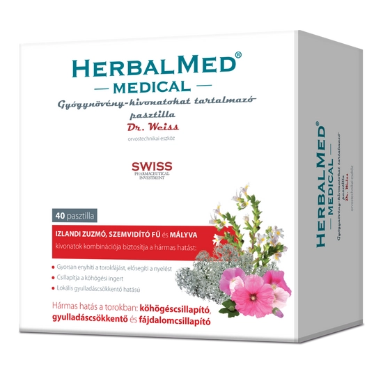 Herbalmed Medical pasztilla, 40db