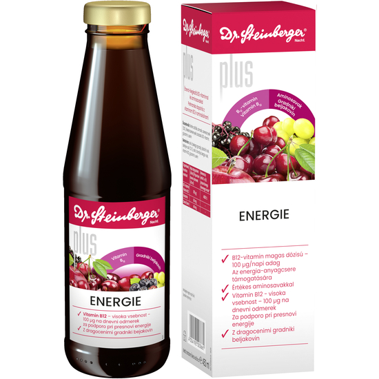Dr. Steinberger Energie Plus B12-vitaminnal és aminosavakkal, 450ml 