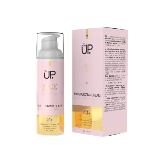 Skin Up Hyaluron + Argán őssejt pumpás arckrém 40+ SPF8, 50 ml