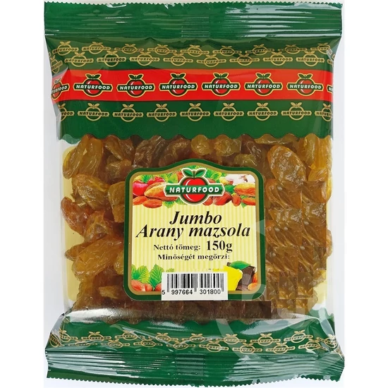 Naturfood Jumbo Arany Mazsola, 150 g