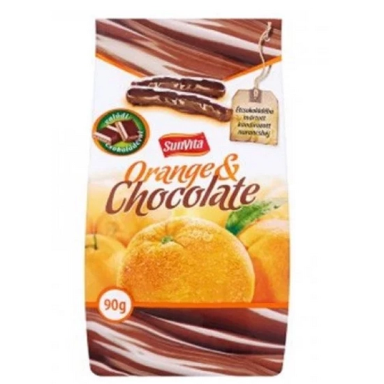Sunvita Csokoládés Kandírozott Narancshéj, 90 g
