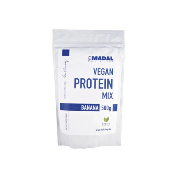 Madal Nutrition Vegán fehérje mix 500g, banános
