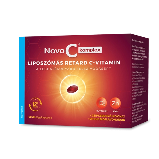 Novo C Komplex C-vitamin + D3 + Cink, 60 DB