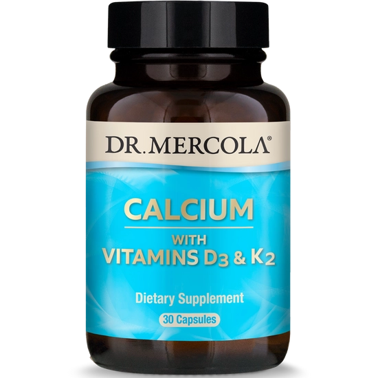 Dr. Mercola D3 + K2 vitamin + Calcium, 30 kapszula