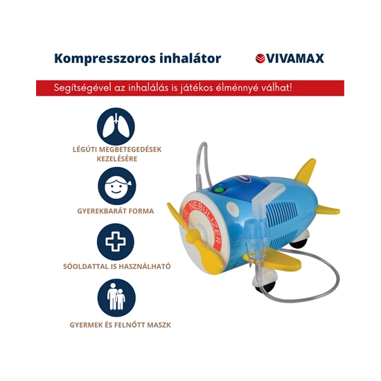 Vivamax V27 Kompresszoros inhalátor &quot;repülő&quot;