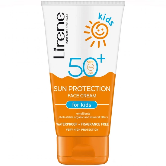 Lirene Fényvédő Krém Arcra Gyereknek, Vízálló Spf50 50ml