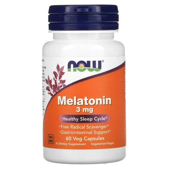 Now Melatonin 3mg 60db 