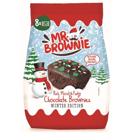 Mr. Brownie Téli kiadás Belga csokis Brownies, 200g