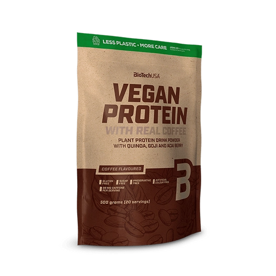 Biotech Vegan Protein, kávé ízű, 500g