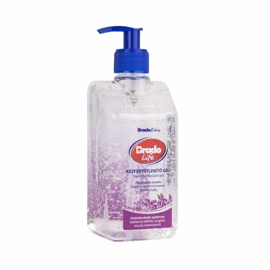 Bradolife Kézfertőtlenítő gél Levendula, 500 ml