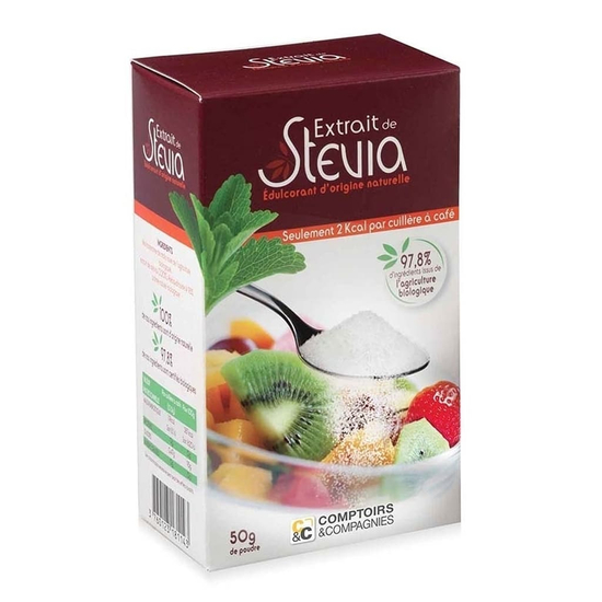 C&C Stevia alapú édesítőszer (Bio Stevia növényből)  50g 