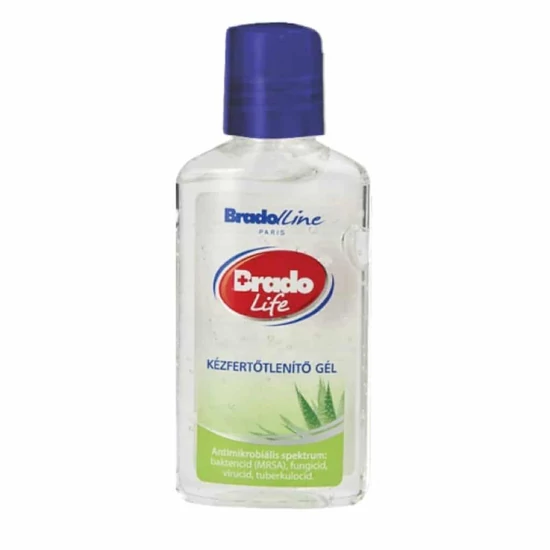 Bradolife Kézfertőtlenítő gél - Aloevera, 50 ml
