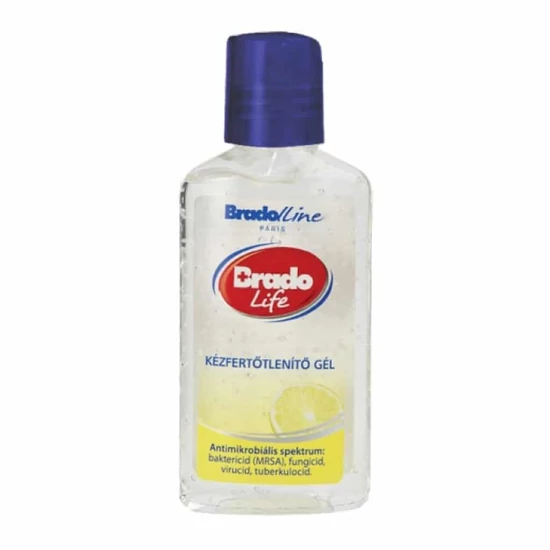 Bradolife Kézfertőtlenítő gél - Citromos, 50 ml