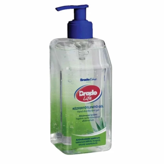 Bradolife Kézfertőtlenítő gél Aloe vera, 500 ml