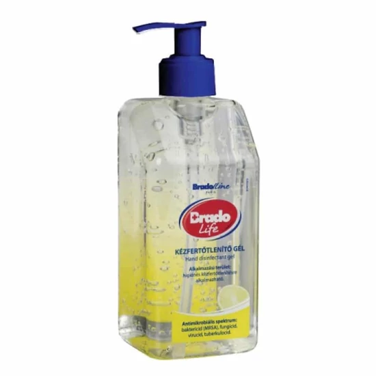Bradolife Kézfertőtlenítő Gél Citrom, 500 ml