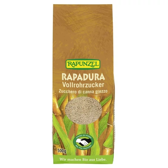 Rapunzel bio Rapadura barna nádcukor, 500 g