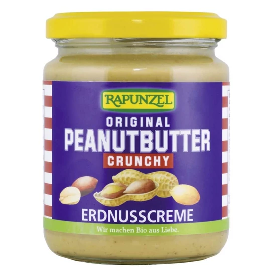 Rapunzel bio Ropogós földimogyoróvaj (eredeti), vegán 250 g