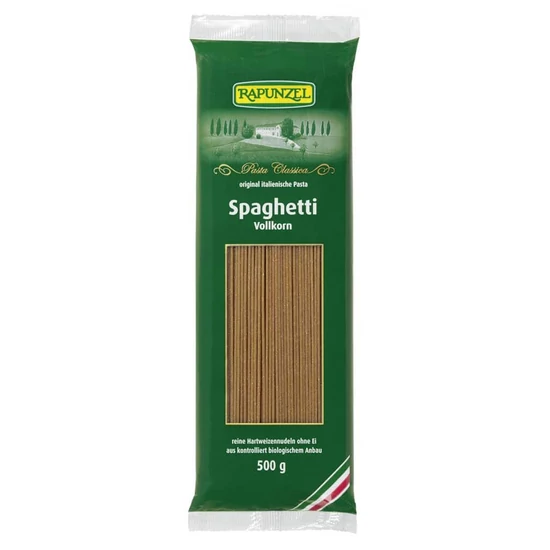 Rapunzel bio teljes kiőrlésű spagetti, 500 g