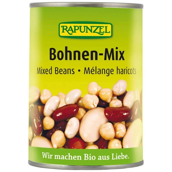 Rapunzel bio Vegyes bab lében, 400 g
