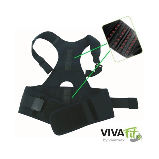Vivafit Mágneses tartásjavító háttámasz turmalinnal (XL)