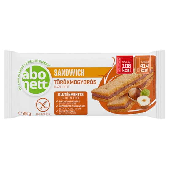 Abonett sandwich törökmogyorós, 26 g