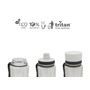 Kép 3/3 - MyEqua BPA-mentes műanyag kulacs, 600 ml - Fehér
